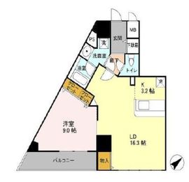 フォレンツタワー文京千石 205 間取り図