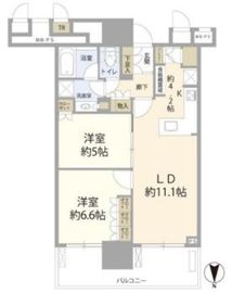 THE TOYOSU TOWER 28階 間取り図