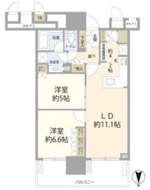 THE TOYOSU TOWER 28階 間取り図