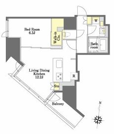 プライムメゾン本郷 203 間取り図