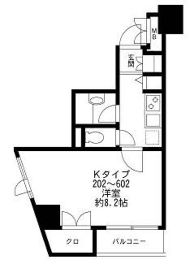 プライムアーバン番町 402 間取り図