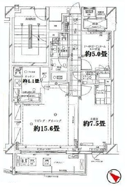 ピアース中目黒ローレルアイ 2階 間取り図