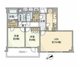 ディアナコート上原 4階 間取り図