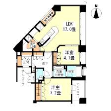 パークハウス高輪プラテア 15階 間取り図