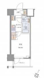 JMFレジデンス北品川 305 間取り図