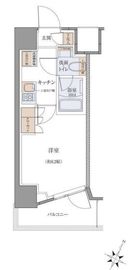 JMFレジデンス北品川 801 間取り図