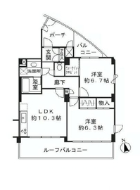 アビテ白金台 9階 間取り図
