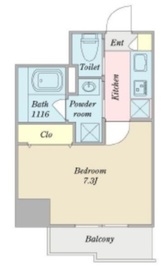 オークスクエア虎ノ門 906 間取り図