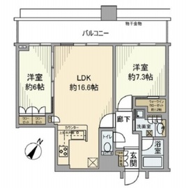 アウルタワー 26階 間取り図