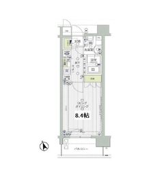 レックス海岸通りレジデンス 7階 間取り図