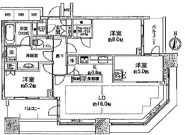 スカイズタワー＆ガーデン 2階 間取り図