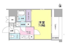 リバーレ東新宿 203 間取り図