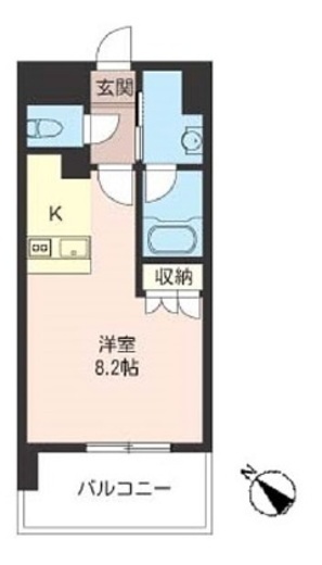 オーキッドレジデンス品川 101 間取り図