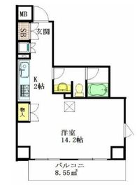 ユニーブル恵比寿 3階 間取り図