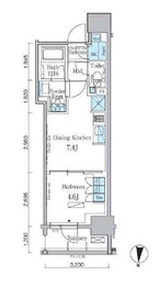 パークアクシス日本橋本町 1203 間取り図