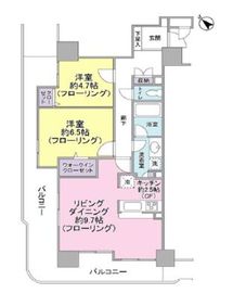 東急ドエルアルス目黒不動前 8階 間取り図