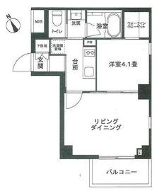 パークリュクス門前仲町mono 2階 間取り図