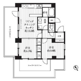 HF武蔵小山レジデンス 802 間取り図