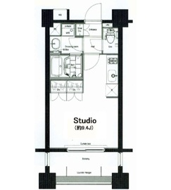 コンフォリア麻布十番 304 間取り図