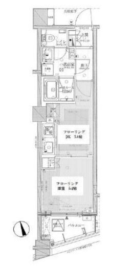 オープンレジデンシア目黒柿の木坂 3階 間取り図