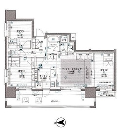 パレステージ秋葉原 4階 間取り図