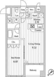 スペーシア三軒茶屋弐番館 316 間取り図