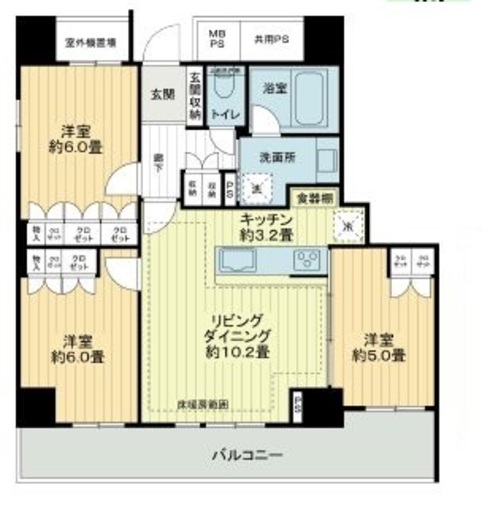 ライオンズ蔵前レジデンス 11階 間取り図