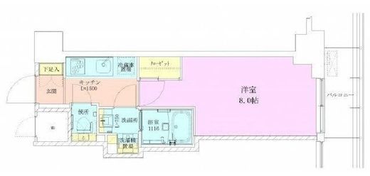 赤坂レジデンス壱番館 1102 間取り図