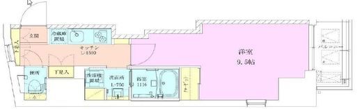 赤坂レジデンス壱番館 1303 間取り図