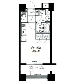 コンフォリア麻布十番 805 間取り図