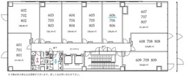 クロスオフィス渋谷 704 間取り図