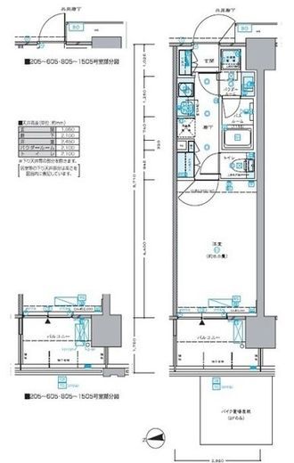 セントラルプレイス新宿御苑前 5階 間取り図
