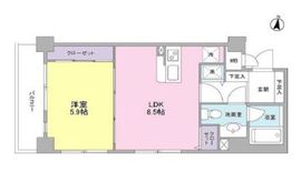 ボヌール都立大学壱番館 403 間取り図