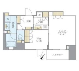 La Douceur巣鴨 (ラドゥセール巣鴨) 206 間取り図