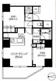 ザ・パークハウス新宿柏木 3階 間取り図