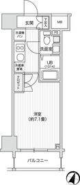 レジディア笹塚2 507 間取り図