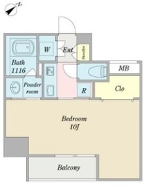 ジプラス新橋 201 間取り図