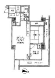 トリニティー芝浦 2002 間取り図