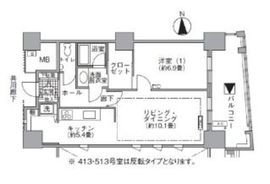 アクティ汐留 508 間取り図