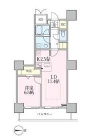 ロイヤルパークスタワー南千住 1114 間取り図