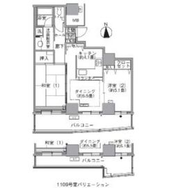 アクティ汐留 1310 間取り図