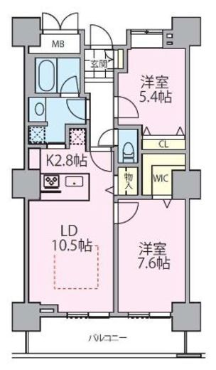 ロイヤルパークスタワー南千住 2407 間取り図