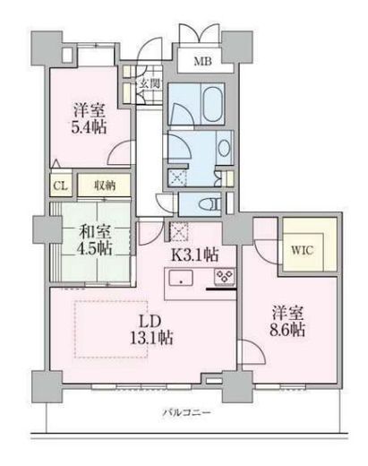 ロイヤルパークスタワー南千住 3508 間取り図