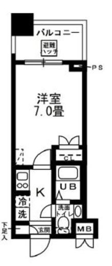 レジディア錦糸町 905 間取り図