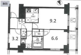 エスティメゾン中野 803 間取り図