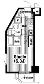 グランド・ガーラ南麻布 8階 間取り図