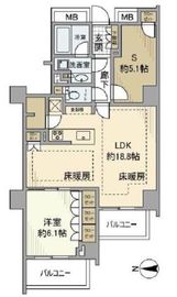 オープンレジデンシア代々木ザ・ハウス 2階 間取り図