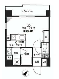 レジデンスみその 402 間取り図