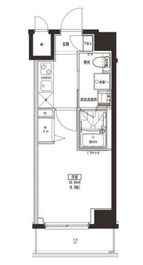 ハーモニーレジデンス東京ベイ 602 間取り図