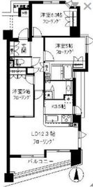 シティハウス学芸大学 5階 間取り図